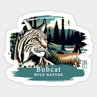 Bobcat - WILD NATURE - BOBCAT -1 Sticker